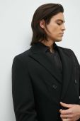 Піджак Bruuns Bazaar Karlsus Double Blazer чоловічий колір чорний