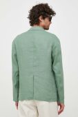 Льняний жакет Sisley колір зелений