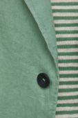 Льняний жакет Sisley колір зелений