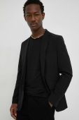 Піджак Bruuns Bazaar Karlsus чоловічий колір чорний