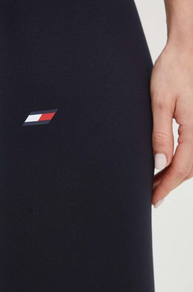 Легінси Tommy Hilfiger жіночі колір синій однотонні (2822121) фото 4