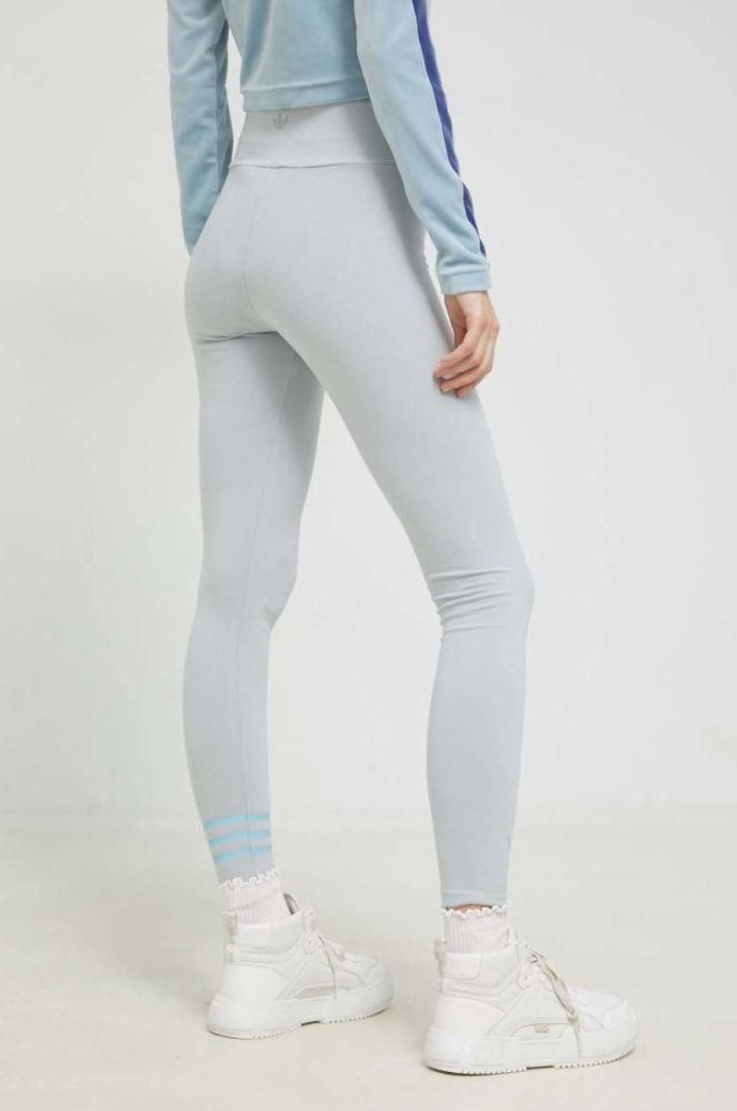 Легінси adidas Originals жіночі колір сірий з принтом фото 3