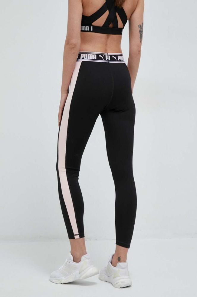 Легінси для тренувань Puma Strong Fashion колір чорний з принтом фото 3