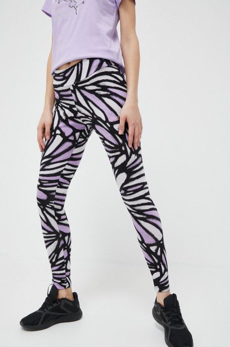 Легінси Puma жіночі колір фіолетовий візерунок