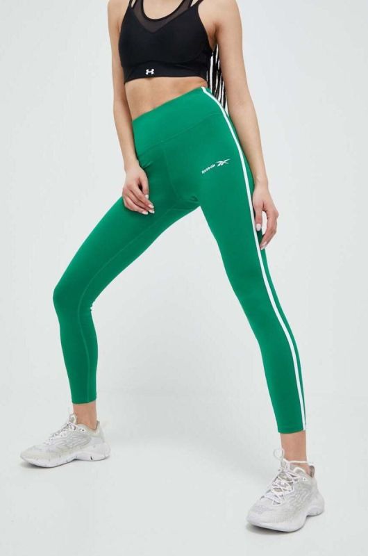 Легінси для тренувань Reebok Reebok Identity Energy колір зелений з принтом