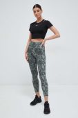 Легінси для тренувань adidas Performance Optime колір зелений візерунок