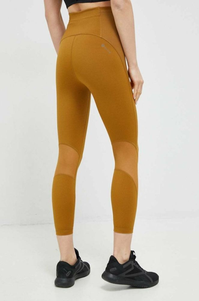 Легінси для тренувань adidas Performance Tailored колір коричневий однотонні фото 3
