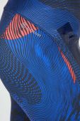 Легінси для бігу adidas Performance Adizero візерунок колір блакитний