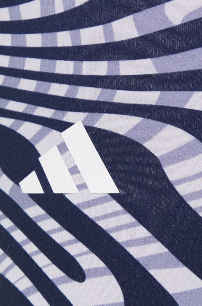 Легінси для йоги adidas Performance Essentials колір фіолетовий візерунок фото 4