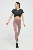 Легінси для тренувань adidas Performance Optime Lux колір рожевий однотонні