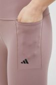 Легінси для тренувань adidas Performance Optime Lux колір рожевий однотонні