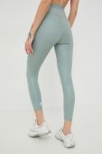 Легінси для тренувань adidas Performance Optime Shine жіночі колір зелений однотонні
