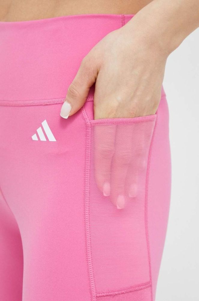 Легінси для тренувань adidas Performance Train Essentials колір рожевий однотонні фото 4