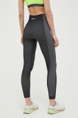 Легінси для йоги Reebok колір чорний візерунок