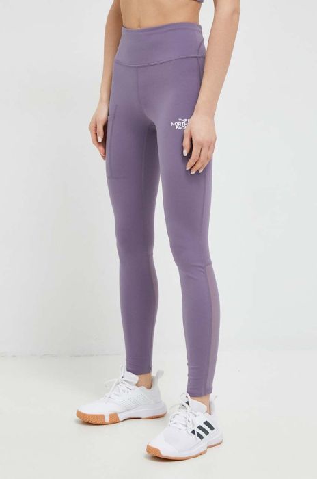 Спортивні легінси The North Face Movmynt жіночі колір фіолетовий однотонні
