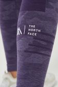 Спортивні легінси The North Face Mountain Athletics жіночі колір фіолетовий візерунок