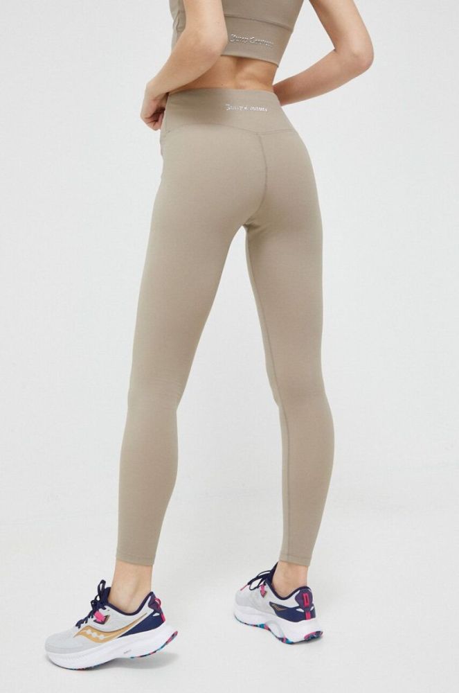 Легінси для тренувань Juicy Couture Lorraine колір сірий однотонні фото 3