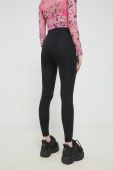 Легінси HUGO жіночі колір чорний з принтом (3044964)