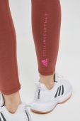 Легінси adidas by Stella McCartney жіночі колір коричневий однотонні