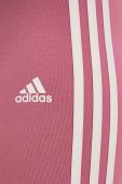 Легінси adidas жіночі колір рожевий з аплікацією (3105991)