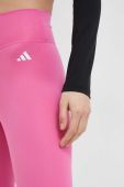 Легінси для тренувань adidas Performance Training Essentials колір рожевий однотонні