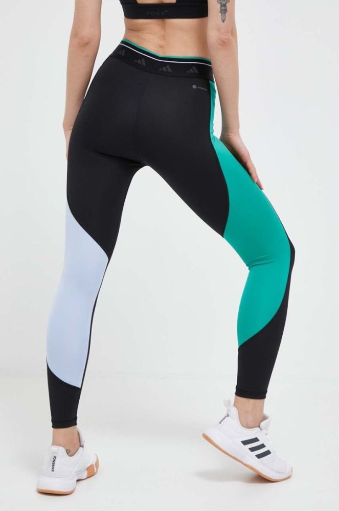 Легінси для тренувань adidas Performance Techfit Colorblock колір чорний візерунок фото 3