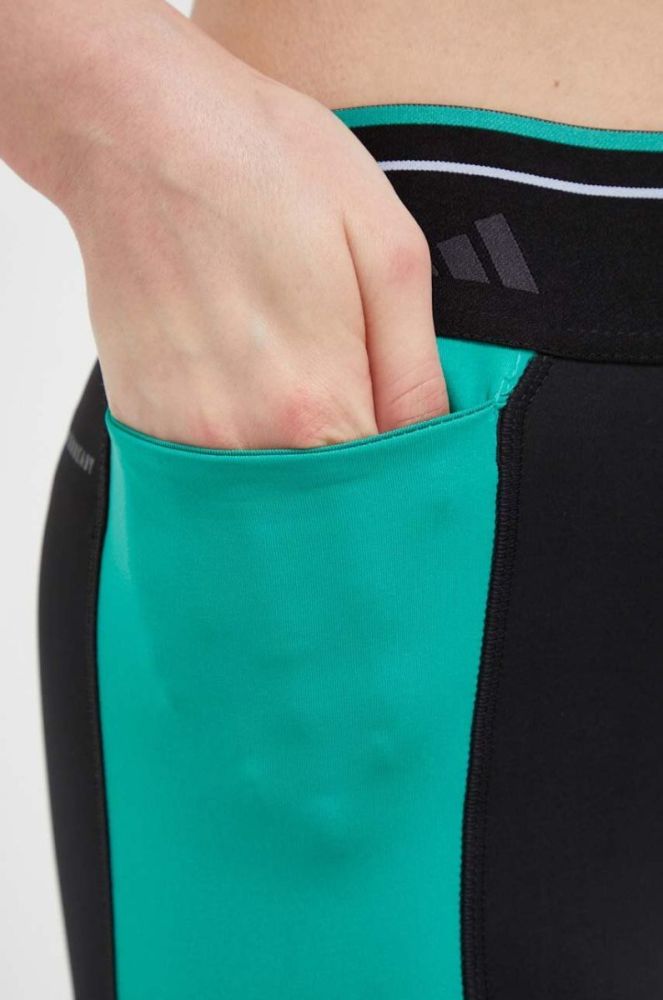 Легінси для тренувань adidas Performance Techfit Colorblock колір чорний візерунок фото 4