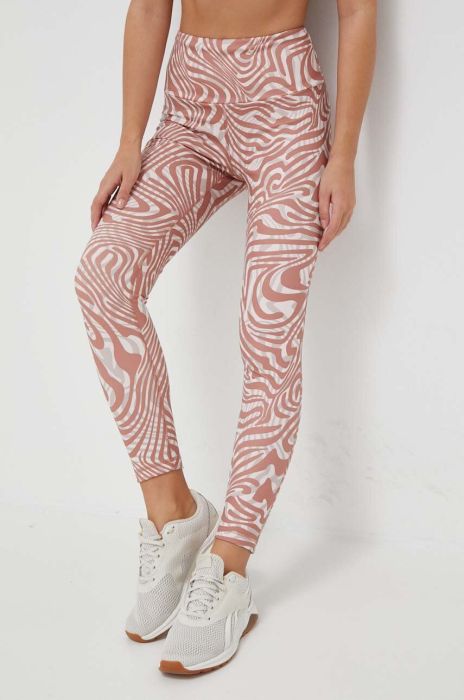 Легінси для йоги adidas Performance Yoga Essentials Printed колір коричневий візерунок