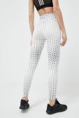 Легінси для тренувань adidas Performance Brand Love колір білий візерунок