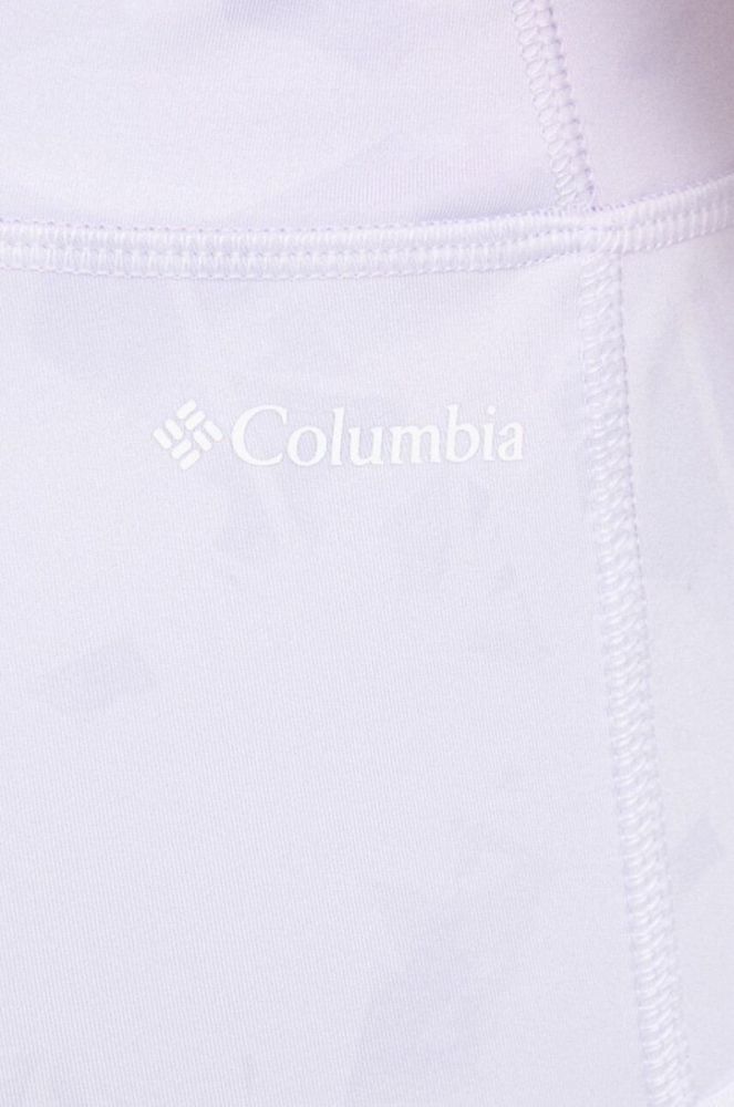 Спортивні легінси Columbia Windgates жіночі колір фіолетовий візерунок фото 4