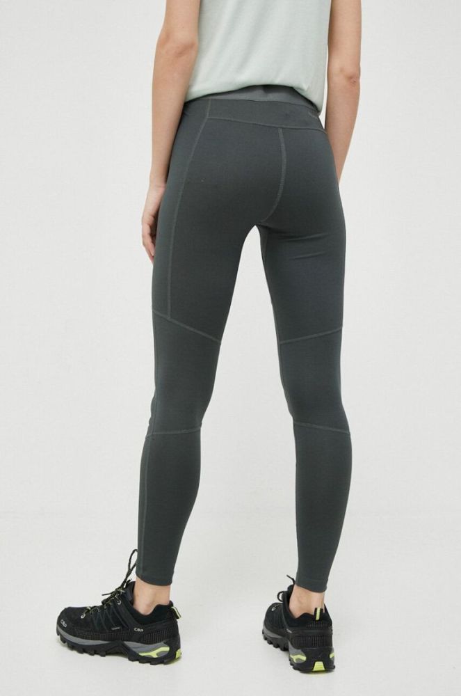 Спортивні легінси Jack Wolfskin Berntal Tights жіночі колір зелений однотонні фото 3