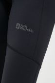 Спортивні легінси Jack Wolfskin Berntal Tights жіночі колір чорний однотонні