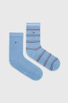 Шкарпетки Tommy Hilfiger 2-pack жіночі колір блакитний (3003902)