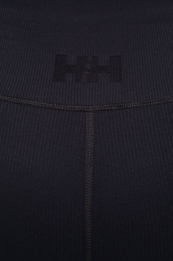 Легінси Helly Hansen жіночі колір чорний однотонні фото 4