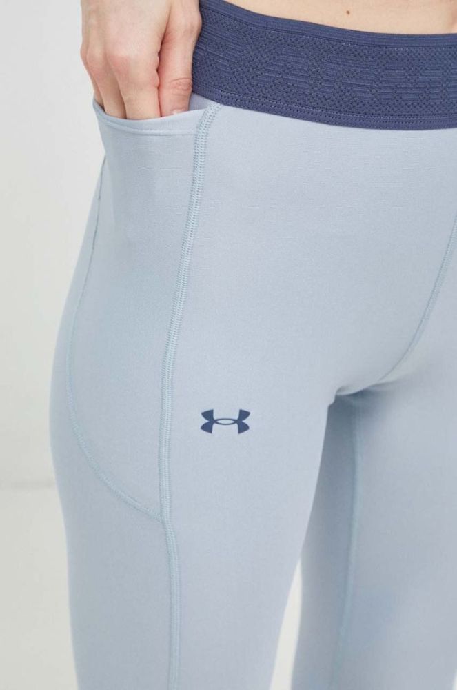 Легінси для тренувань Under Armour Armour Branded однотонні колір блакитний фото 4