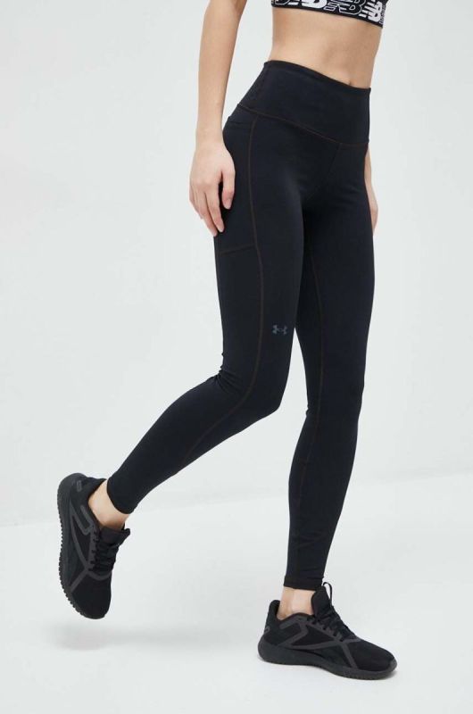 Легінси для тренувань Under Armour Rush колір чорний однотонні фото 2