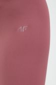 Легінси для тренувань 4F колір рожевий однотонні