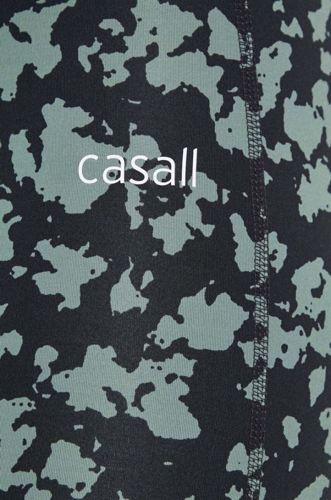 Легінси для тренувань Casall колір зелений візерунок (3566643) фото 4