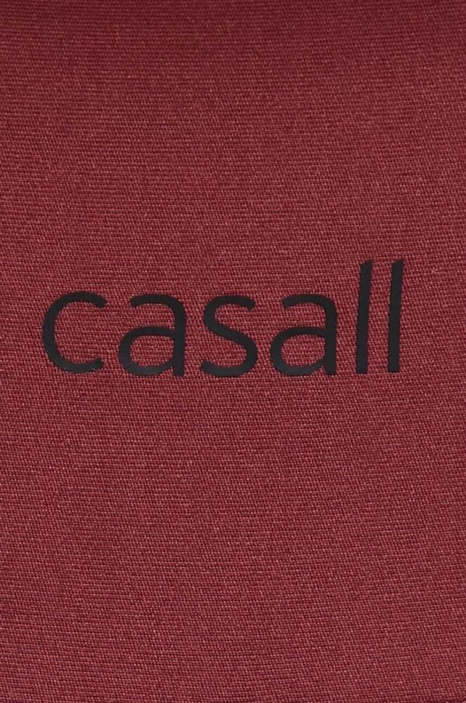 Легінси для йоги Casall колір бордовий однотонні фото 4