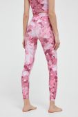 Легінси для йоги Casall колір рожевий візерунок
