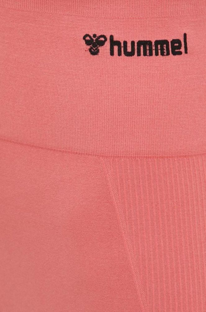 Легінси для тренувань Hummel Tif колір червоний однотонні фото 4
