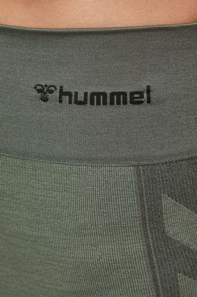 Легінси для тренувань Hummel Clea колір зелений візерунок (3569797) фото 4