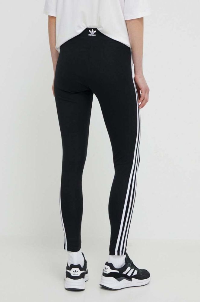Легінси adidas Originals 3 Stripes Tigh жіночі колір чорний з аплікацією IB7383-black фото 3