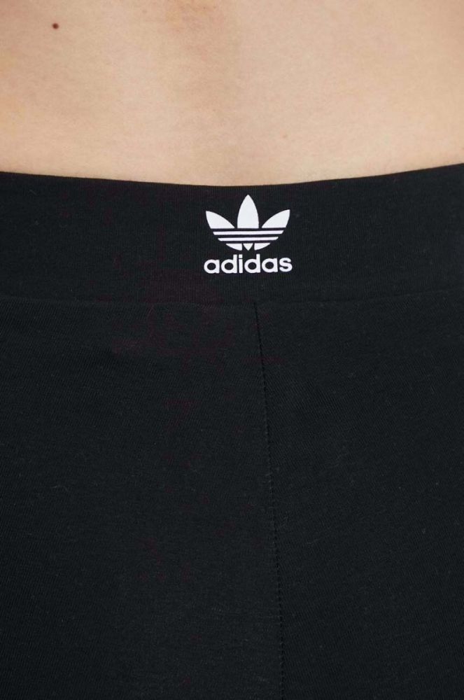 Легінси adidas Originals 3 Stripes Tigh жіночі колір чорний з аплікацією IB7383-black фото 5