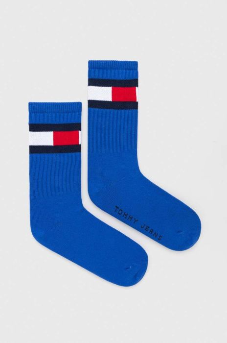 Шкарпетки Tommy Jeans жіночі колір блакитний
