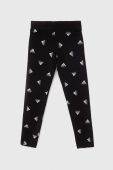 Дитячі легінси adidas G BLUV колір чорний візерунок