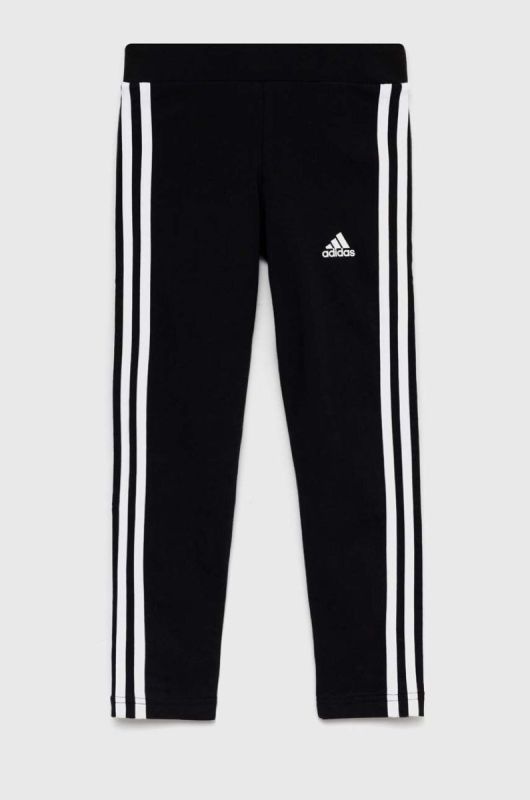 Дитячі легінси adidas G 3S колір чорний з аплікацією