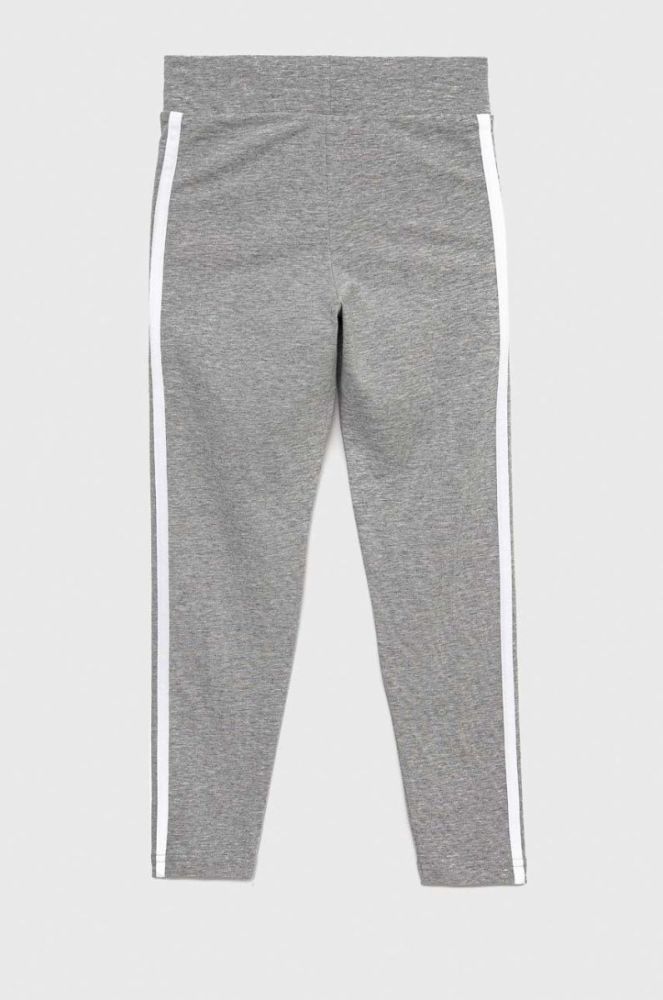 Дитячі легінси adidas G 3S колір сірий меланж фото 2