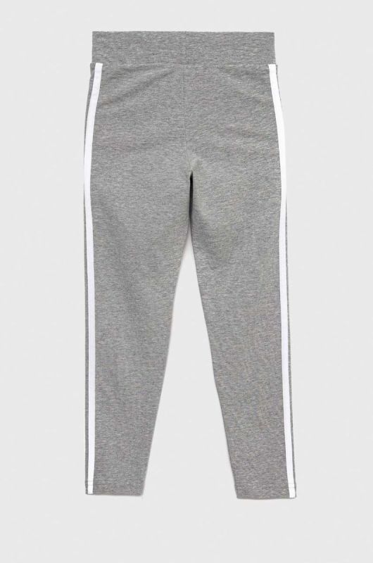 Дитячі легінси adidas G 3S колір сірий меланж фото 2