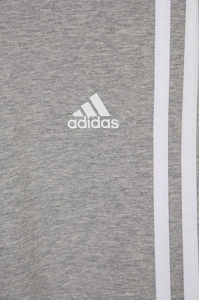 Дитячі легінси adidas G 3S колір сірий меланж фото 3